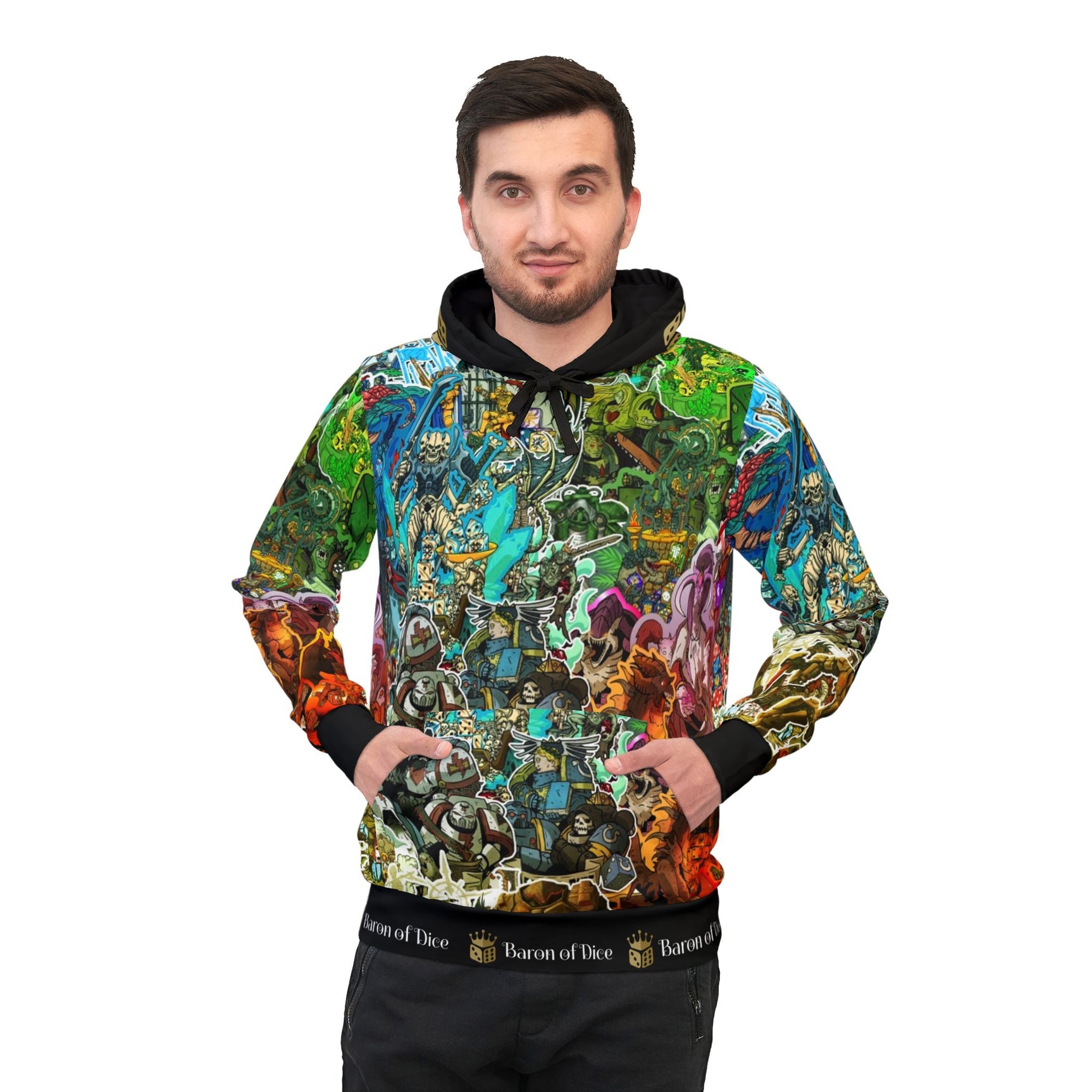 Vibrant Adventure Graphic Athletic Hoodie - Perfect for Sports and Daily Wear