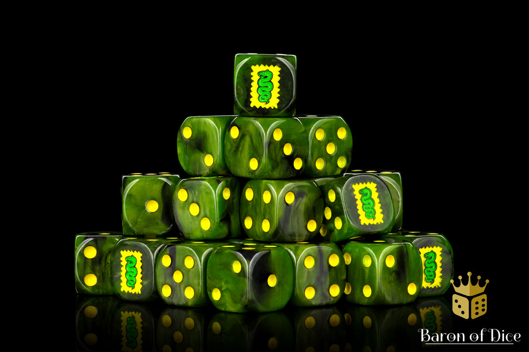 Poisoned Orcs, 16mm Dice