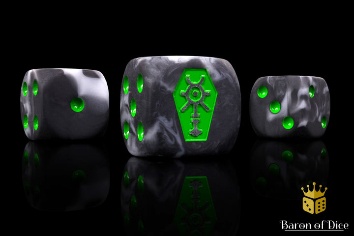 Day of The Dead, Green Coffin, Dice