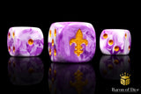 Fleur De Lis Dice - Purple
