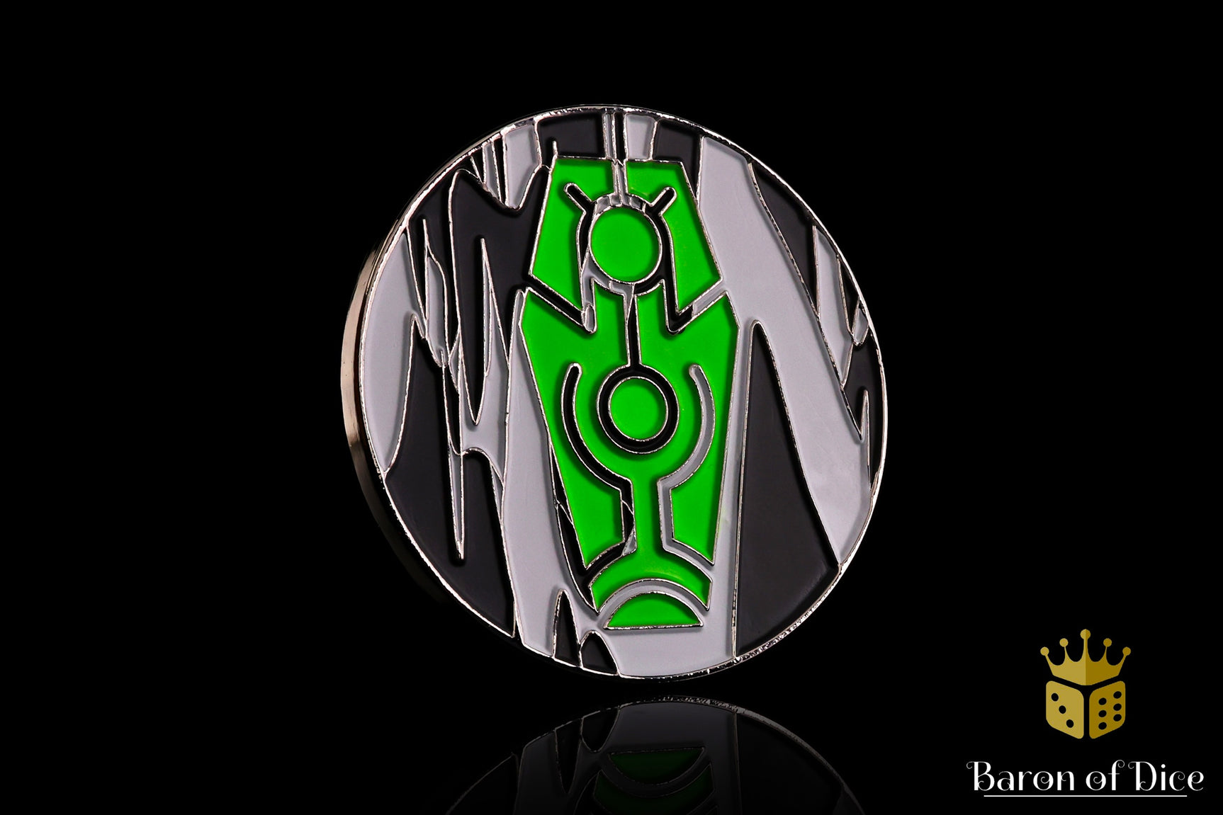40mm Objective Coins - Green Coffin