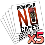 Premium Vinyl Stickers - All Heroes Wear Capes