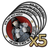 Premium Vinyl Stickers - Two Cups For Heresy