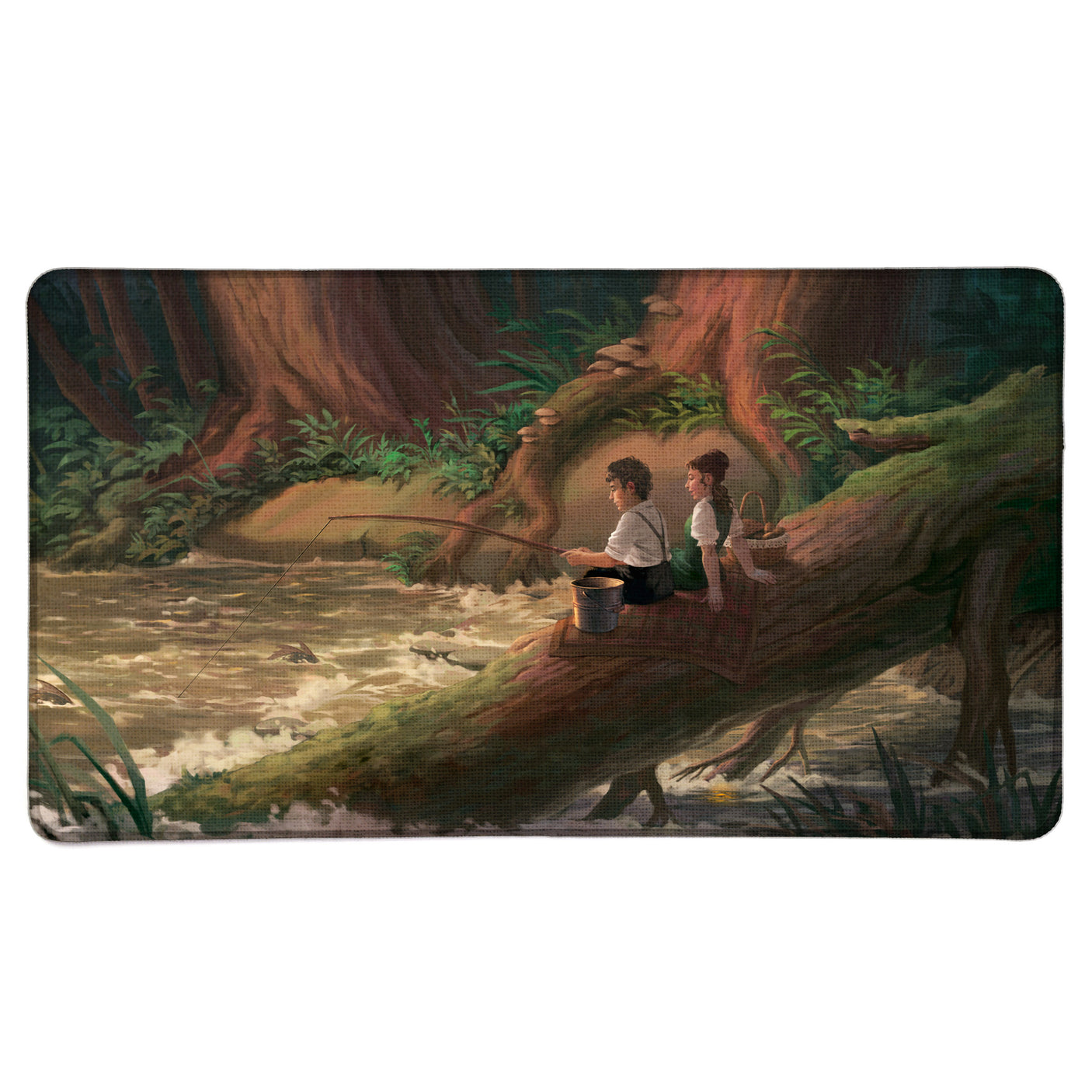 Halfling Fishing Trip | Irina Nordsol Series | Premium Oversized Playmat