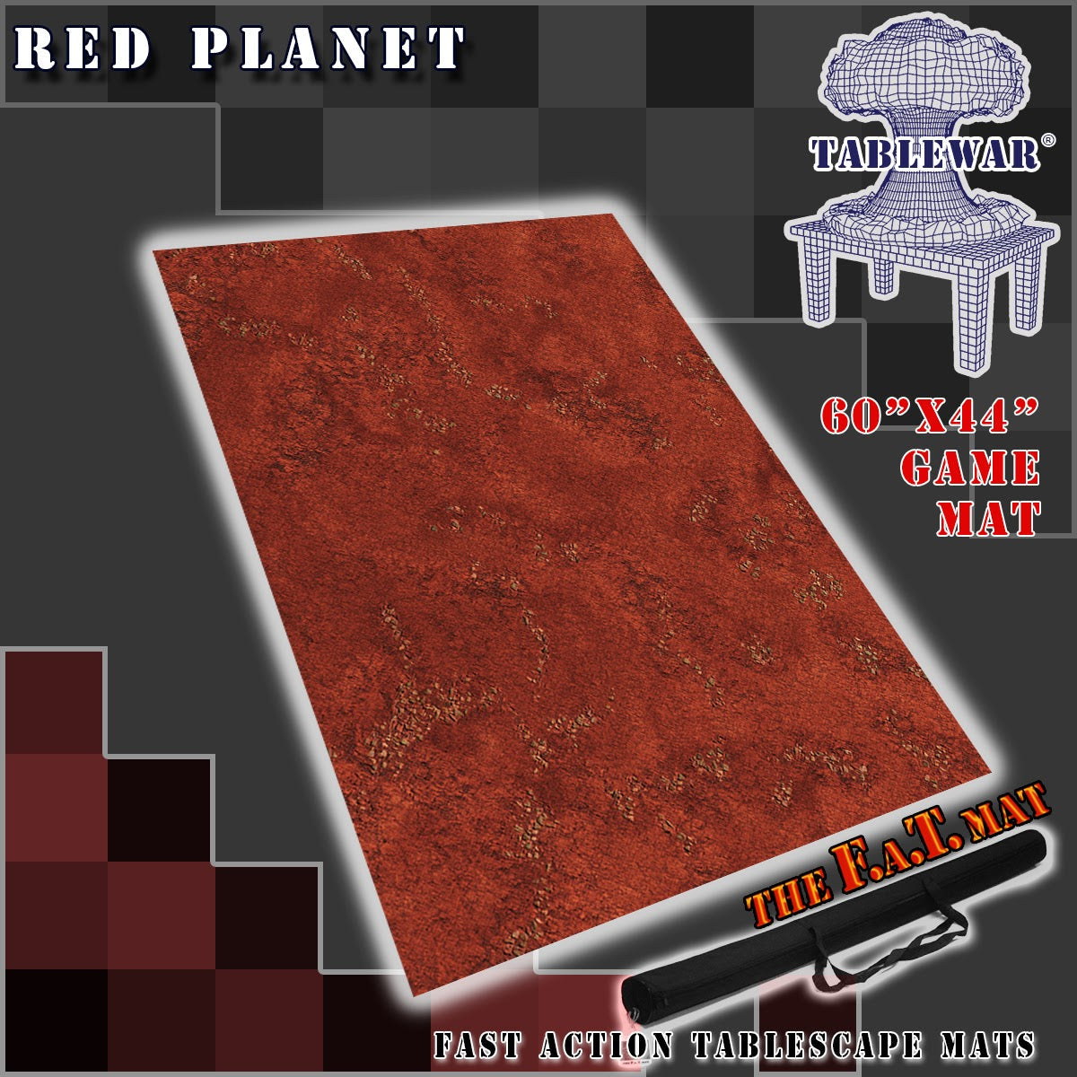 60x44" 'Red Planet' F.A.T. Mat