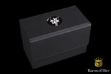 Knights Templar | Black | Wargaming & Datasheet Box | Baron's Coin™ Compatible