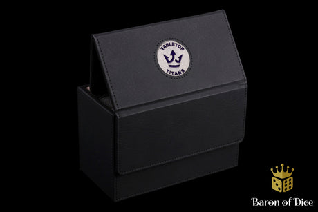 Tabletop Titans | White | Wargaming & Datasheet Box | Baron's Coin™ Compatible