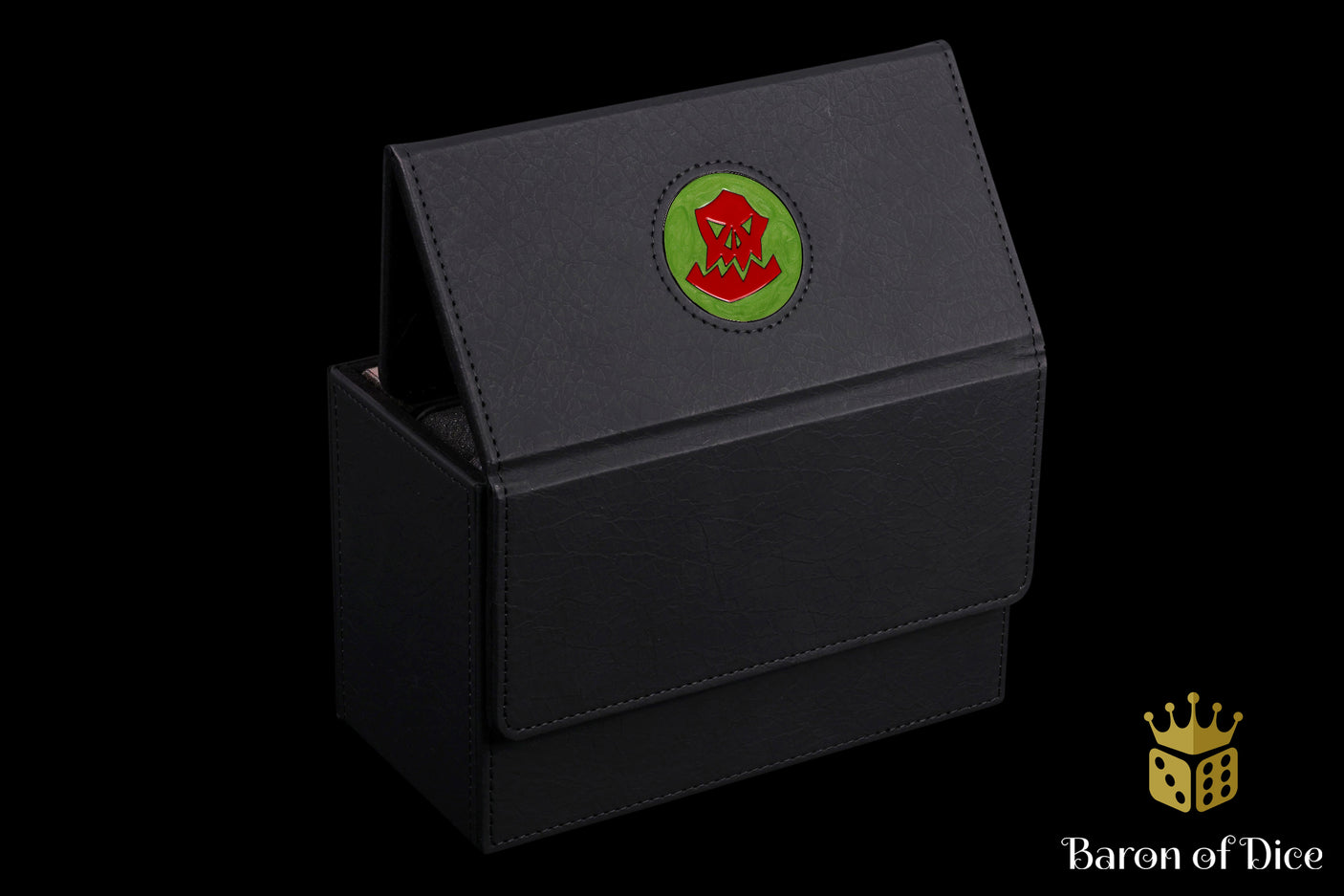 Orc | Red | Wargaming & Datasheet Box | Baron's Coin™ Compatible