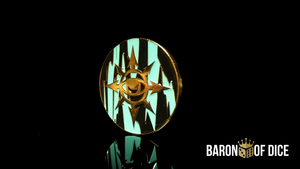 40mm Baron's Coin™ | Eye of Chaos | Aquamarine