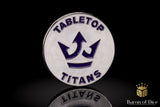 Metal Combat Gauge | Baron Coin™ Compatible | Tabletop Titans | White