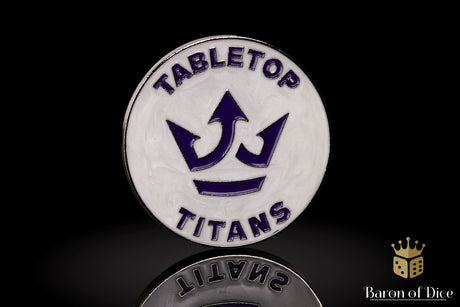 Metal Combat Gauge | Baron Coin™ Compatible | Tabletop Titans | White