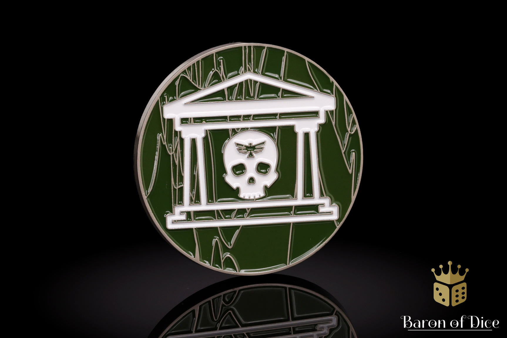 40mm Objective Coins - Military Gate - Green