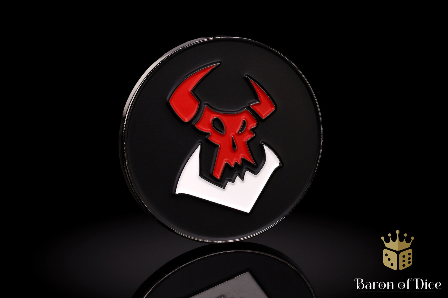 40mm Objective Coins - Black Orc