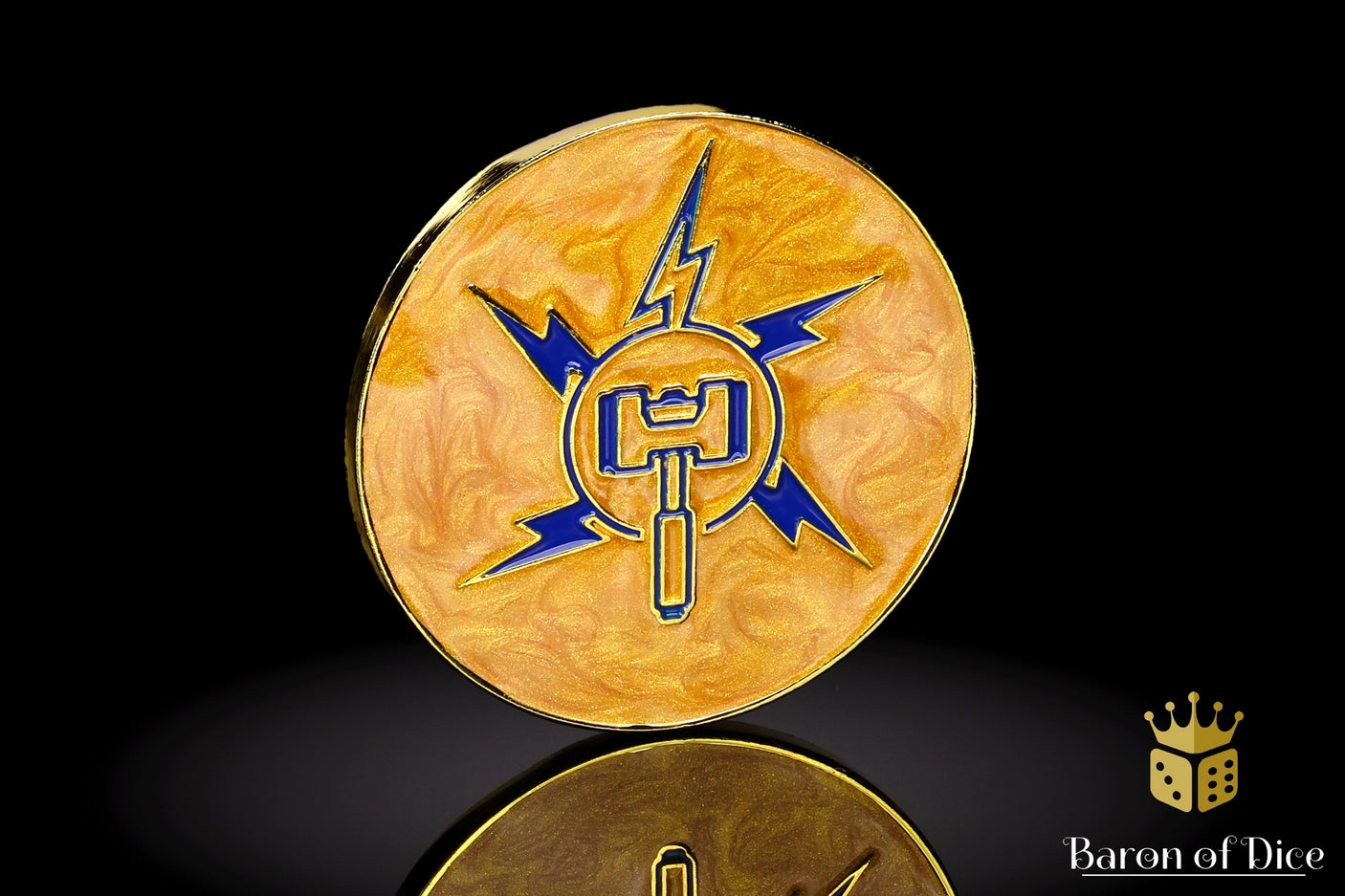 Lightning Hammer | Wargaming & Datasheet Box | Baron's Coin™ Compatible