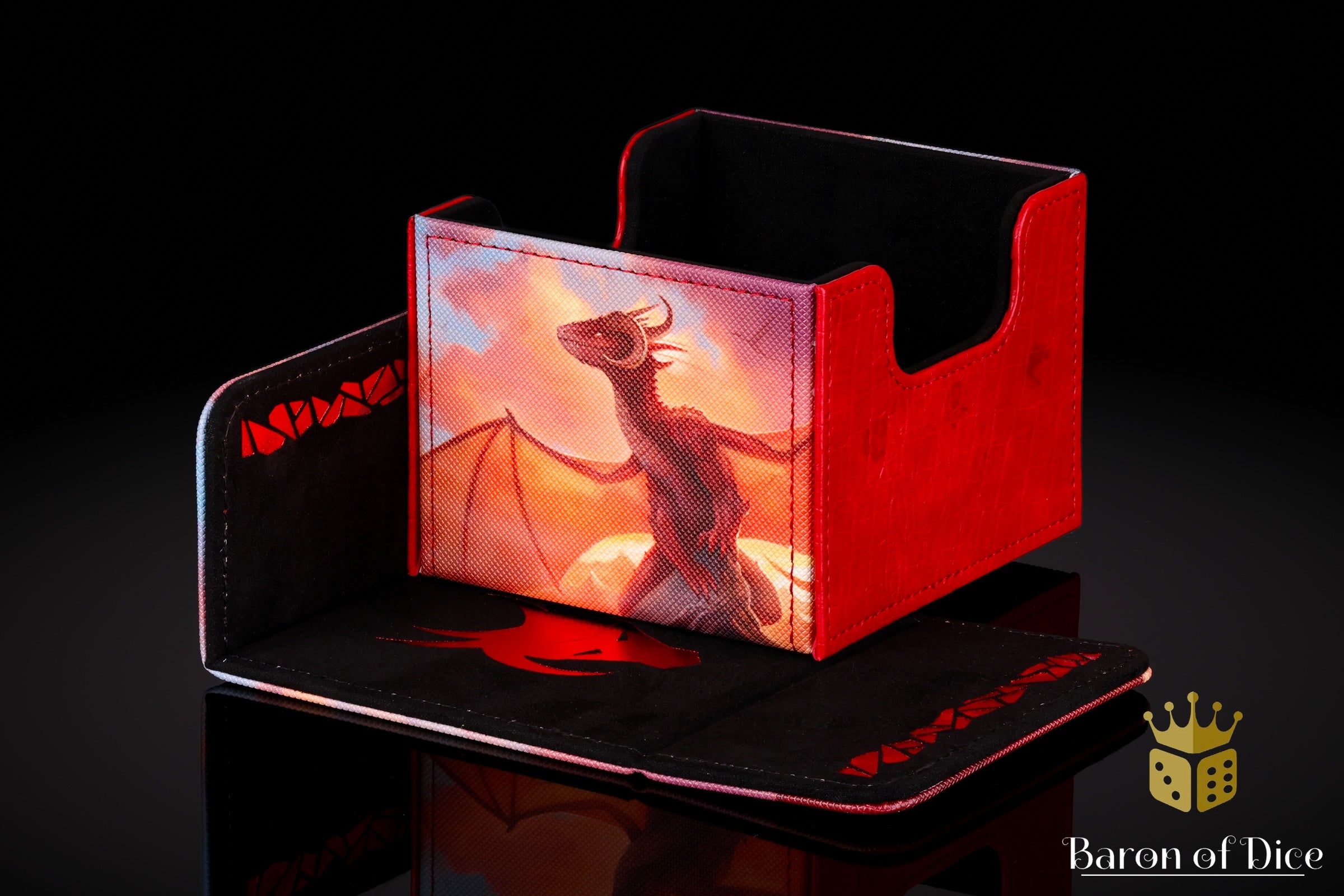 Red Dragon | 100+ XL Deck Boxes | Baron of Dice - James Hayball