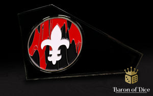3" Metal Movement Gauge | Fleur De Lis | Baron Coin™ Compatible