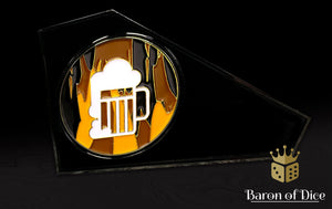 3" Metal Combat Gauge | Beer Mug | Baron Coin™ Compatible