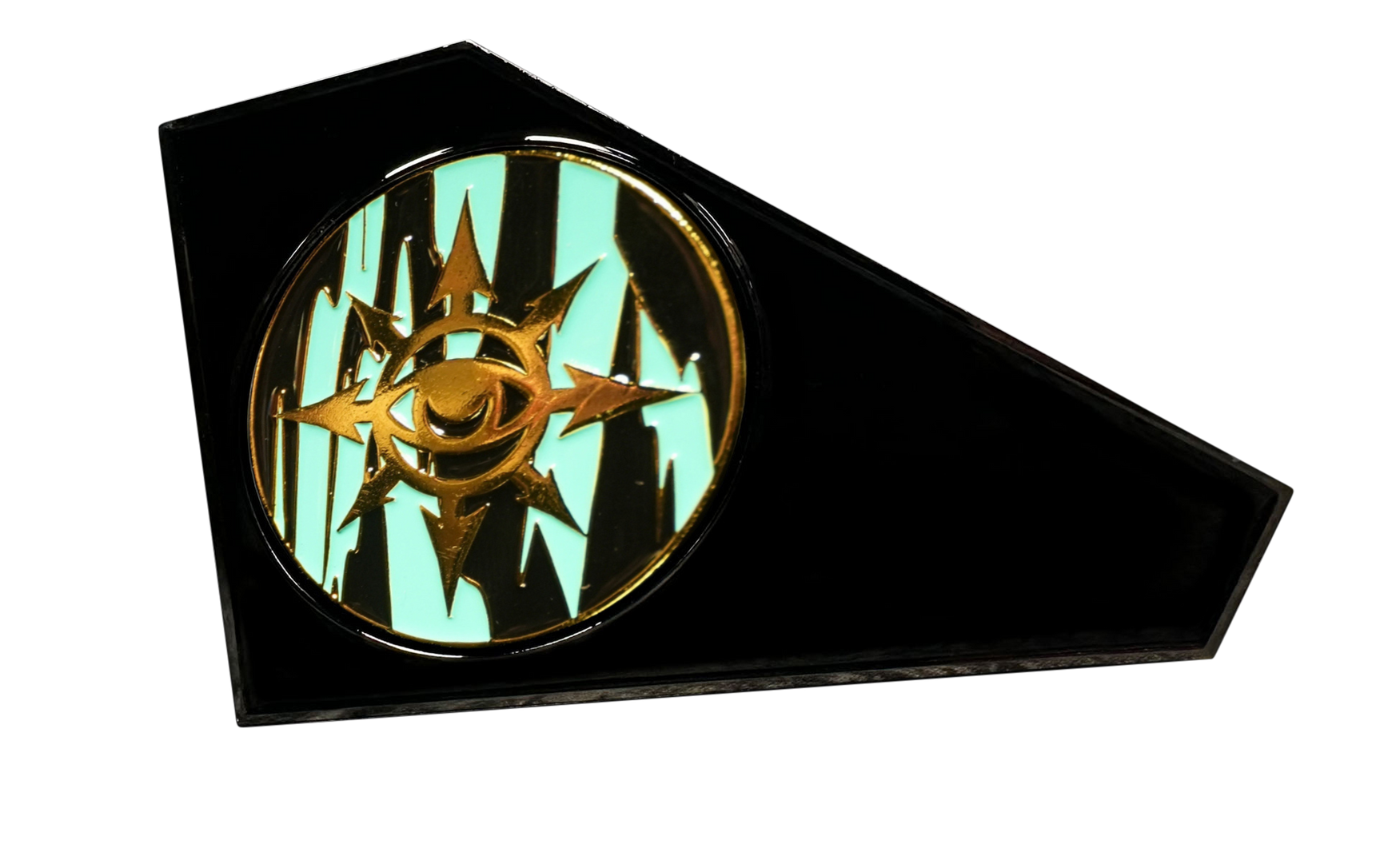 Metal Combat Gauge | Baron Coin™ Compatible | Eye of Chaos | Aquamarine
