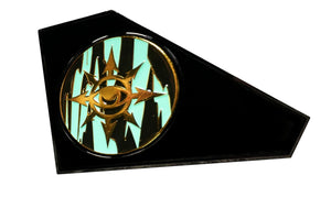 Metal Combat Gauge | Baron Coin™ Compatible | Eye of Chaos | Aquamarine