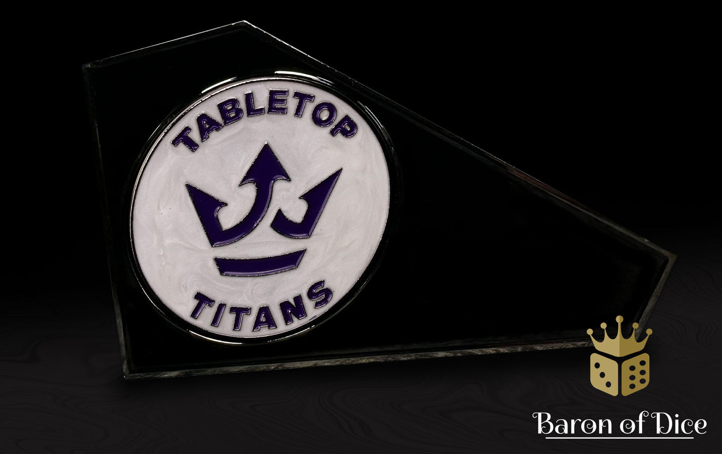 Metal Combat Gauge | Baron Coin™ Compatible | Tabletop Titans | White