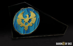 Cygnar | Storm Legion | Warmachine | Metal Combat Gauge | Baron Coin™ Compatible
