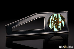 Metal Combat Gauge | Baron Coin™ Compatible | Eye of Chaos | Aquamarine