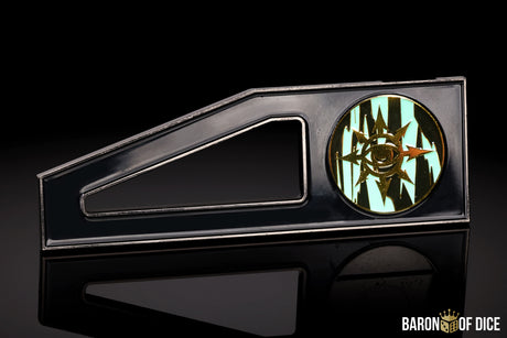 Eye of Chaos | Aquamarine | Metal Combat Gauge | Baron Coin™ Compatible