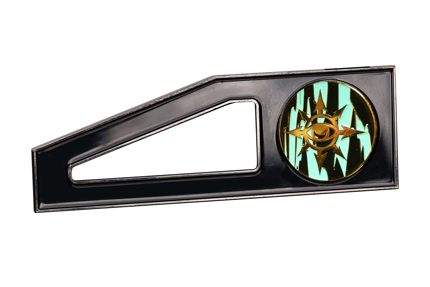 Metal Combat Gauge | Baron Coin™ Compatible | Eye of Chaos | Aquamarine