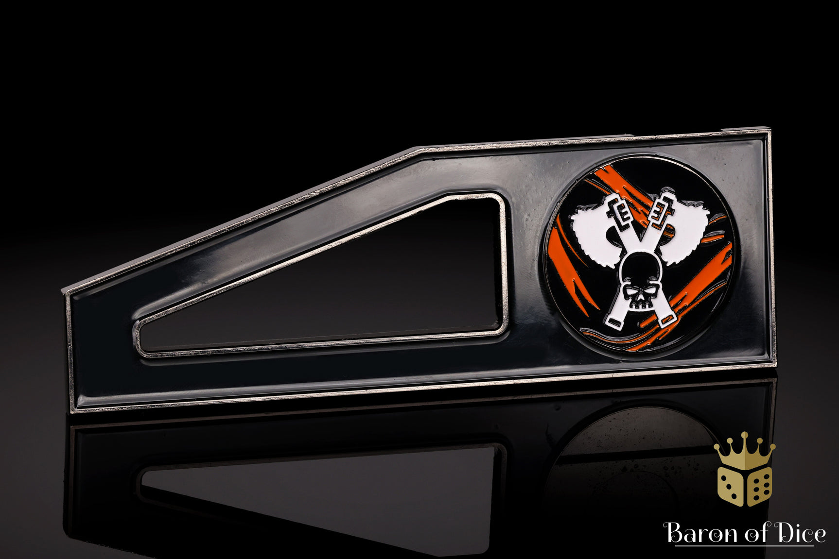 Metal Combat Gauge | Baron Coin™ Compatible | Skull Grinders | Black Lava