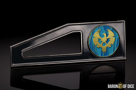 Cygnar | Storm Legion | Warmachine | Metal Combat Gauge | Baron Coin™ Compatible