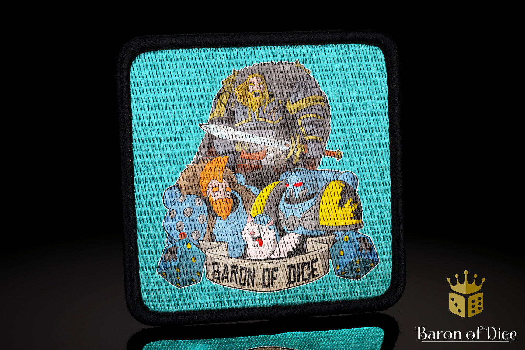 Baron's Dice Bag | Wolf Pack Velcro Patch