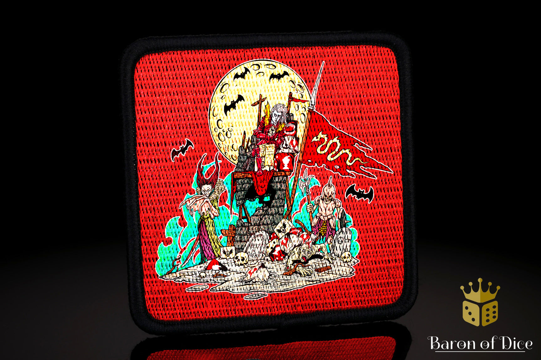 Baron's Dice Bag | Vampire Velcro Patch
