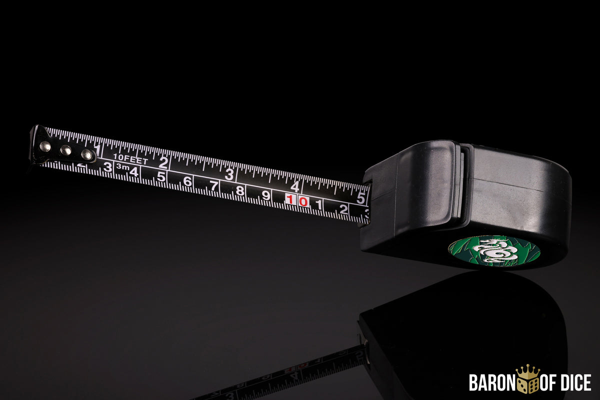 Jade Dragon | Wargaming Tape Measure | Baron's Coin™ Compatible