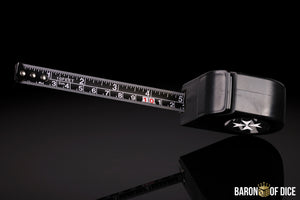 Wargaming Tape Measure | Baron's Coin™ Compatible | Knights Templar | Black
