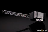 Tabletop Titans | White | Wargaming Tape Measure | Baron's Coin™ Compatible