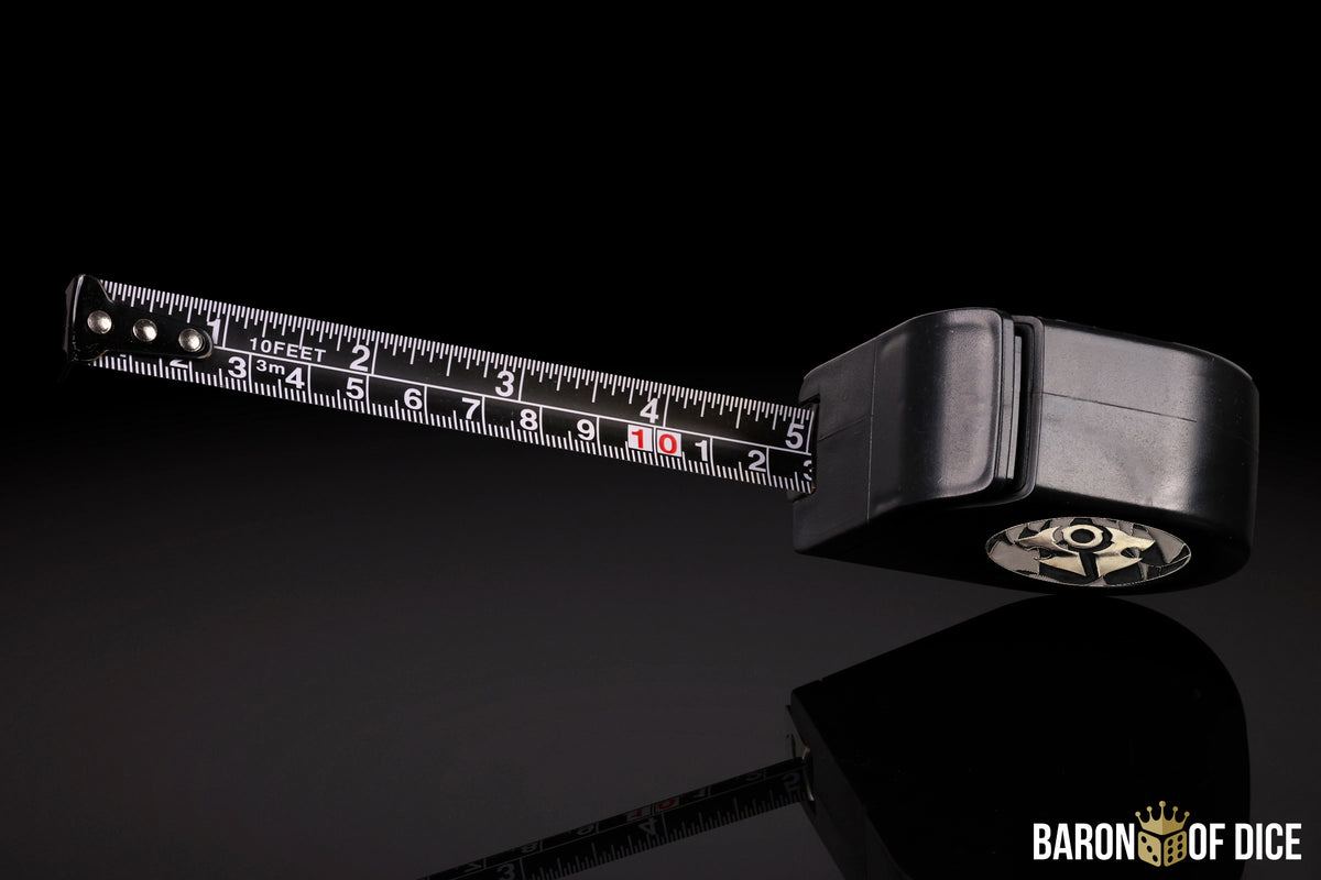 Warmachine: Dusk | House Kallyss | Wargaming Tape Measure | Baron's Coin™ Compatible