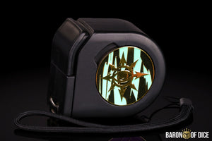 Wargaming Tape Measure | Baron's Coin™ Compatible | Eye of Chaos | Aquamarine