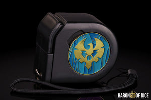 Wargaming Tape Measure | Baron's Coin™ Compatible | Warmachine: Cygnar | Storm Legion