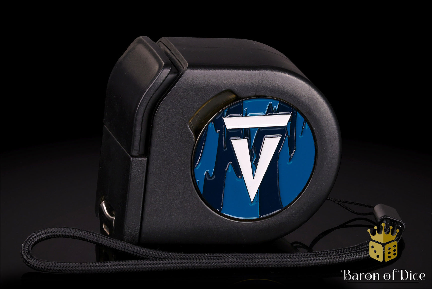 Wargaming Tape Measure | Baron's Coin™ Compatible | Vanguard Tactics | Dark Blue