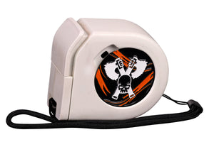 Skull Grinders | Black Lava | Wargaming Tape Measure | Baron's Coin™ Compatible