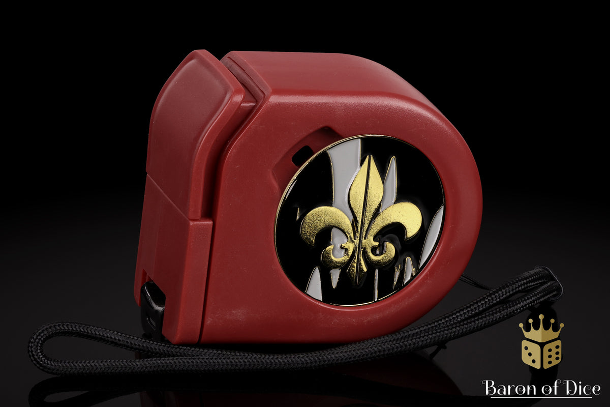Fleur De Lis | Heritage | Wargaming Tape Measure | Baron's Coin™ Compatible