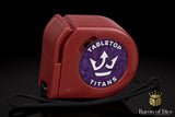 Tabletop Titans | Purple | Wargaming Tape Measure | Baron's Coin™ Compatible