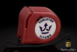 Tabletop Titans | White | Wargaming Tape Measure | Baron's Coin™ Compatible