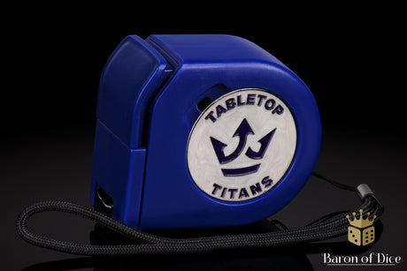 Tabletop Titans | White | Wargaming Tape Measure | Baron's Coin™ Compatible