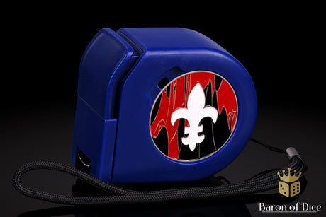 Fleur De Lis | Red | Wargaming Tape Measure | Baron's Coin™ Compatible