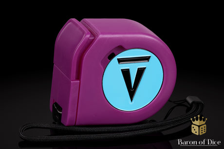 Vanguard Tactics | Light Blue | Wargaming Tape Measure | Baron's Coin™ Compatible