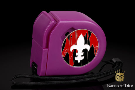 Fleur De Lis | Red | Wargaming Tape Measure | Baron's Coin™ Compatible
