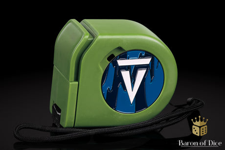 Vanguard Tactics | Dark Blue | Wargaming Tape Measure | Baron's Coin™ Compatible
