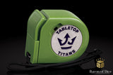 Tabletop Titans | White | Wargaming Tape Measure | Baron's Coin™ Compatible