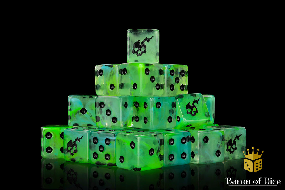 Ethereal Ghost 16mm Dice